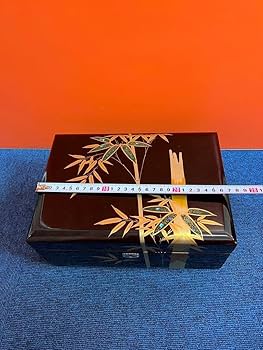 Amazon | 高級 漆塗り 蒔絵 金竹 春の海 オルゴール 宝石箱 工芸